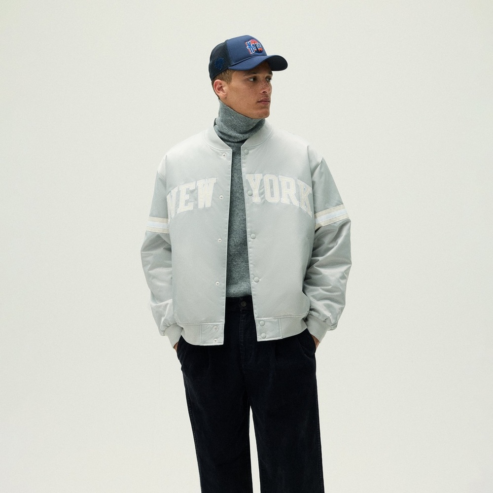 Kith x New York Knicks Empire Satin Bomber Jacket Wake Men’s Size Large